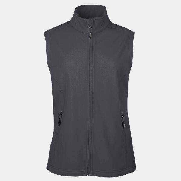 Core365 Ladies' Cruise Two-Layer Fleece Bonded Soft Shell Vest Thumbnail