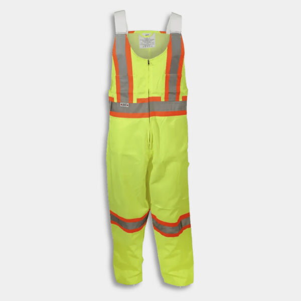 Big K Clothing - Lime Poly/Cotton Traffic Safety Overalls Thumbnail